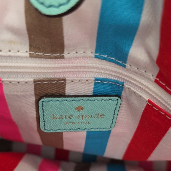 Kate Spade Aqua Blue Tote Bag - Picture 2 of 16